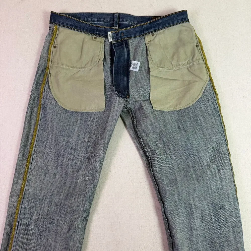 Vtg Y2K Polo Ralph Lauren Jeans Colton Bootcut Men's 36x32 Low Rise Distressed